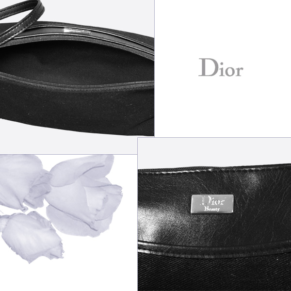 �N���X�`�����E�f�B�I�[��/Christian Dior/�o�b�O�E����/�w�l�p�o�b�O/�Z�J���h�o�b�O�E�|�[�`/���σ|�[�`�i�R�X���E�|�[�`�j/CD-POUCH-001-BK-SV/�A�N�Z�T���[�E�|�[�`/�u���b�N�{�V���o�[�{�u���b�N