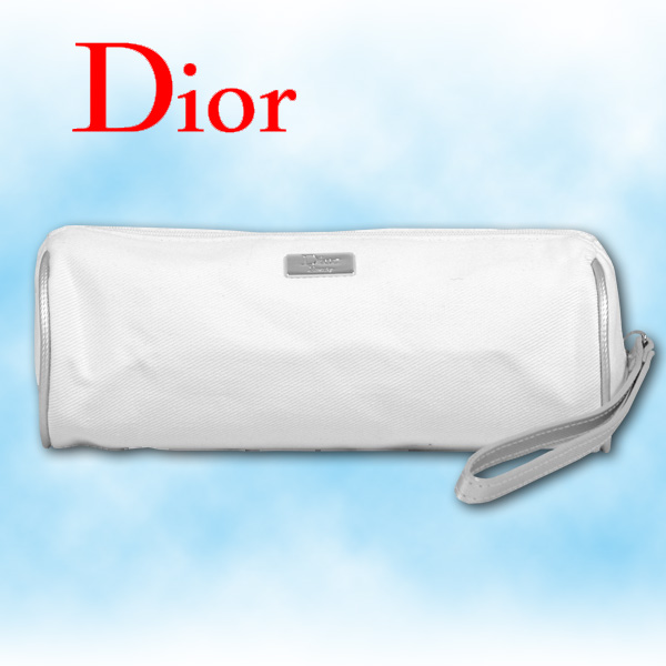 �N���X�`�����E�f�B�I�[��/Christian Dior/�o�b�O�E����/�w�l�p�o�b�O/�Z�J���h�o�b�O�E�|�[�`/���σ|�[�`�i�R�X���E�|�[�`�j/CD-POUCH-003-WH-SV/���^�|�[�`�i�h�����^�|�[�`�j/�i�`�������E�z���C�g�{�V���o�[�{�z���C�g