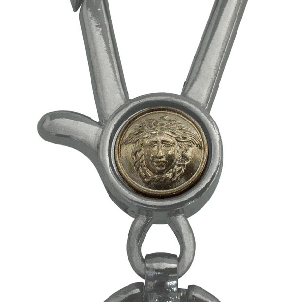 GIANNI VERSACE�i�W�����j�E���F���T�[�`�j�^�L�[�E�����O�^�J�[�t�{���^���^�u���b�N�{�V���o�[�^���S���g��