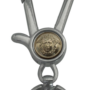 GIANNI VERSACE�i�W�����j�E���F���T�[�`�j�^�L�[�E�����O�^�J�[�t�{���^���^�u���b�N�{�V���o�[�^���S���g��