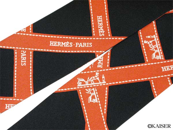 HERMES（エルメス）／スカーフ／ネクタイ型ミニ・スカーフ／ツィリー 
