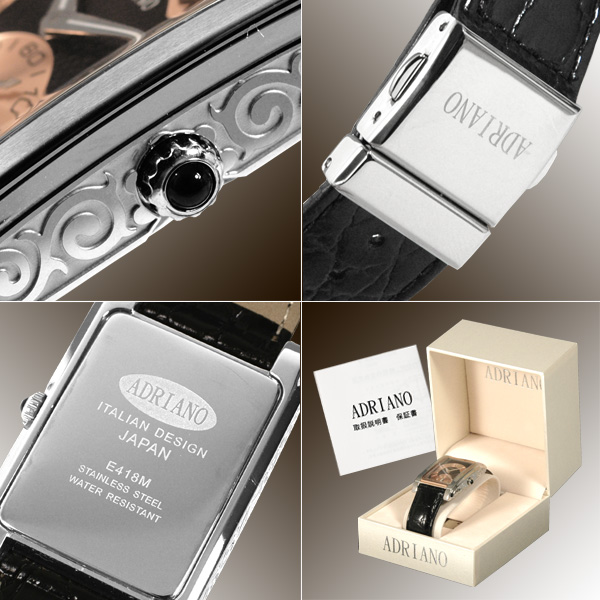 �A�h���A�[�m/ADRIAINO//�r���v�i���X�g�E�E�I�b�`/���X�g�E�I�b�`�j/�N�H�[�c���r���v/AA-E418M-07/���N�^���M�����E���[�}/�X�e�����X�{�J�[�t/�u���b�N�~�u�����Y�E�S�[���h�{�u���b�N