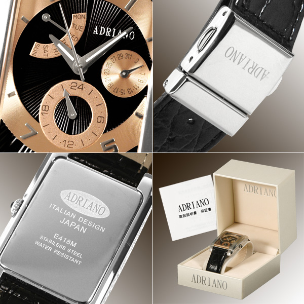 �A�h���A�[�m/ADRIAINO//�r���v�i���X�g�E�E�I�b�`/���X�g�E�I�b�`�j/�N�H�[�c���r���v/AA-E418M-07/���N�^���M�����E���[�}/�X�e�����X�{�J�[�t/�u���b�N�~�u�����Y�E�S�[���h�{�u���b�N