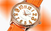 アレッサンドラ・オーラ/Alessandra olla/腕時計（リスト・ウオッチ/リストウオッチ）/クオーツ式腕時計/AO/150/3/オーバル・モデル/ピンク・ゴールド＋オレンジ＋ホワイト×オレンジ