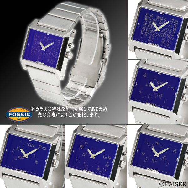 フォッシル/FOSSIL/腕時計（リスト・ウオッチ/リストウオッチ）/クォーツ式腕時計/FS-JR8539/ビック・チック/マトリックス・アニメーション/ステンレス/ブルー・バイオレット＋ゴールド＋シルバー
