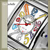 ラ・ロシェール/La Rochelle/腕時計（リスト・ウオッチ/リストウオッチ）/アナログ/クォーツ/日常生活防水/クリスタル/LR-2525-2892-SV/メンズ・タイプ/アイボリー・ホワイト×マルチ・カラー