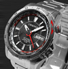 セイコー・インスツル/Seiko Instruments/腕時計（リスト・ウオッチ/リストウオッチ）/機械式自動巻き腕時計/JS-BEB012/J.SPRINGS（ジェイ・スプリングス）/オートマティック・トラベラー/ブラック＋マット・シルバー