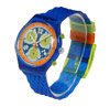 スウォッチ（SWATCH）／腕時計（リスト・ウオッチ）／オートマティック（オートマチック）腕時計（リスト・ウオッチ/リストウオッチ）／クロノ（CHRONO）／SCN404／クール・パック／強化プラスティック＋アルミニウム／クリア・ブルー＋オレンジ